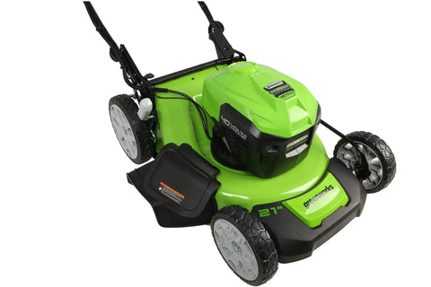 40V Cordless 21-Inch Brushless Push Mower With Dual 4.0Ah And 2.0Ah USB Batteries, Charger Included, automatic switch-over, 21-inch deck
