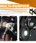 Four Piece Side Post Battery Terminal Extension Bolt Kit With 3 8 Inch Coarse Threads And Heavy Duty Hex Nuts For Straight Swap Wiring with installed components