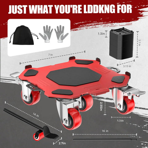 Heavy Duty Furniture Dolly Featuring Smooth Gliding Wheels And Reinforced Carbon Steel Frame Built As A Zero Sweat Appliance Mover.
