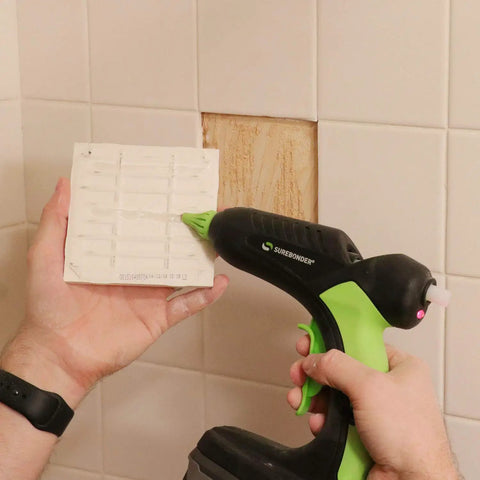 18V Cordless Hot Glue Gun With 60W Internal Heater Reaches 380 Degrees Fahrenheit In Minutes in home tile repair