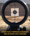 Target through scope using Rechargeable Laser Bore Sight Kit With 32 Adapters For 17 To 12 Gauge Calibers Green And Red Beam