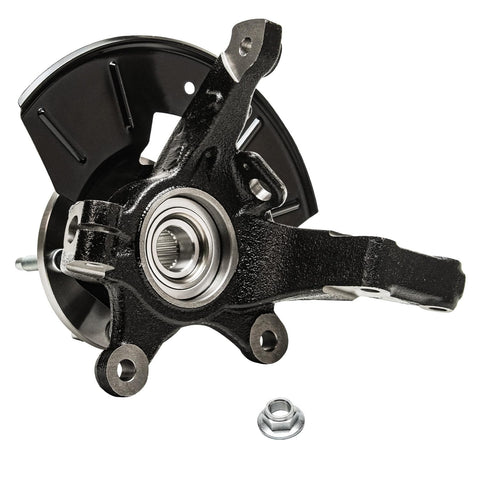 2 Front Steering Knuckles And Wheel Bearing Hubs Heavy Duty Replacement Kit For Ford Escape Mazda Tribute Mercury Mariner 2005 2006 2007 2008 2009 2010 2011 Ready To Install close-up view