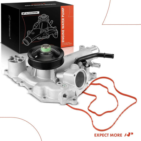 Engine Water Pump With Gasket For 5.7L V8 Hemi OHV Direct-Fit For Ram 1500 2009-2010 2011-2020 2500 2009-2010 2011-2018
