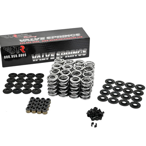 Badass Turn Key Stage Three Naturally Aspirated Hydraulic Roller Camshaft Installation Kit With Dual Valve Springs Steel Retainers Chromoly Pushrods And Complete Gasket Set For Chevy LS Engines Fits 4.8 5.3 5.7 6.0 with chrome valve springs and seals.