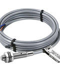 Inductive Proximity Sensor Switch M6 Non Shield PNP Normally Open 3-Wire with coiled 200cm cable