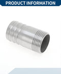 304 stainless hose barb fittings I-shaped male thread connector