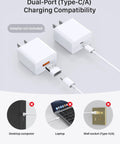 Wireless MagSafe Charger For iPhone 12-17 And AirPods Pro: 360 Degree Magnetic Alignment, dual-port charging adapter not included