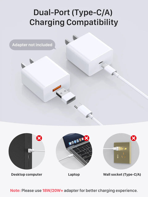 Wireless MagSafe Charger For iPhone 12-17 And AirPods Pro: 360 Degree Magnetic Alignment, dual-port charging adapter not included