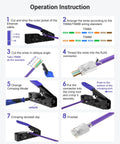 RJ45 Crimp Tool That Does It All All In One Pass Through Ethernet Crimper With Screw Adjustment Instructions