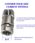 Heavy Duty Hose Reel Swivel With Grease Zerk Half Inch Female NPT Inlet Outlet Nickel Plated Steel For Industrial And Home Use Fits Most Reels 5000 PSI Maximum Pressure Replacement Part shown with fitting instructions.