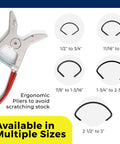 Eight Pack Miter Spring Clamps For Woodworking Projects Easy Glue Ups Of Mitered Corners Fast Hold For Picture Frames Crown Molding And Trim Range From Eleven Sixteenths To One Inch showing ergonomic pliers and assorted clamp sizes.