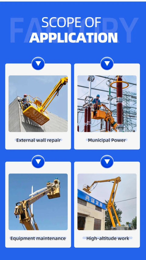 Self Propelled Telescopic Boom Lift Job Site Workhorse for high reach in external wall repair and municipal power tasks.