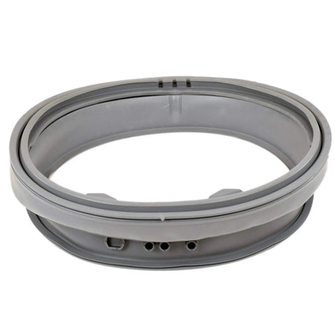 Washer Door Gasket And Boot Seal With Drain Port 4986ER0004F OEM Replacement shown laying flat, durable design