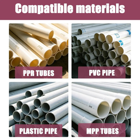 DIY Ready PVC Pipe Threader Kit With Half Inch Three Quarter Inch And One Inch NPT Dies for PPR, PVC, Plastic, MPP tubes