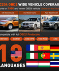 OBD2 Car Diagnostic Tool Scanner For All 1996+ Vehicles Read And Clear Check Engine Codes One-Click I/M Readiness