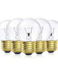 40 Watt G45 Oven Light Bulb Pack Of 5 With E26 Base 120V 330 Lumens High Temperature Appliance Bulb Replacement For Oven Stove Microwave Refrigerator