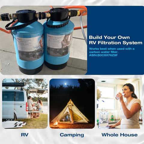 Top Notch Garden Hose Iron Filter For Rv Campers And Households No Fuss Plug And Play setup for cleaner water system.
