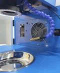 Interior view of Jewelry Spot Welder 220V 200W Welding Machine With 2400W Chiller, showing control panel and cooling system.