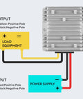 20A 240W DC-DC Step-Down Converter From 24V/36V/48V To 12V For Golf Carts, waterproof regulator wiring diagram