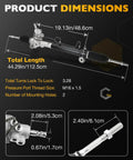 Power Steering Rack And Pinion Assembly Direct Fit OEM Replacement For Toyota Camry dimensions diagram with measurements