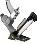 Three In One Pneumatic Flooring Nailer And Stapler For Tongue And Groove Hardwood with mallet and base plates close-up view