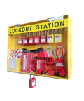 Lockout Tagout Station Safety Kit Electrical LOTO Devices OSHA Compliant Industrial Organizer Featuring 14 Safety Locks 2 Plug Locks 5 Hasps 40 Tags And Ties And 5 Circuit Breaker Lockouts