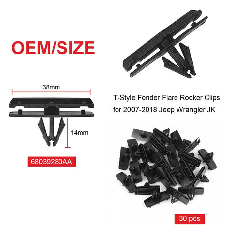 Badass 121 Piece Fender Clip Kit For Jeep Wrangler Jk Jl Grand Cherokee Premium Heavy Duty Auto Retainer Push Pins plastic clips.
