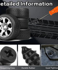 80 Pcs Tire Repair Nails Kit With 4 Sizes For Quick Self Service Tire Repair No Fuss DIY, showing rubber plugs and screwdriver