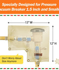 Backflow Preventer Insulated Pouch For Pressure Vacuum Breaker Covers All Weather Shield 13"W x 12"H waterproof insulation