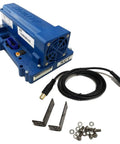 Heavy Duty Golf Cart Speed Controller For Ezgo Txt48V Xct48500 With 500 Amp Regen Module, blue casing and included hardware.