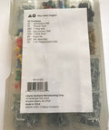 Total Boss 1000 Piece Hardware Assortment Kit With Push Pins Thumb Tacks Upholstery Nails Wire Brads And Drywall Fasteners Packed In Nifty Organizer Case display of compartment organizer with various fasteners