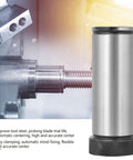 Morse Taper Drill Sleeve Reducing Adapter Tool Holder Bushing for CNC Lathe, shown during use, durable steel 40Cr, self-centering, D32 MT3.