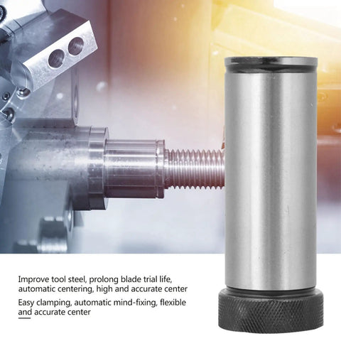 Morse Taper Drill Sleeve Reducing Adapter Tool Holder Bushing for CNC Lathe, shown during use, durable steel 40Cr, self-centering, D32 MT3.