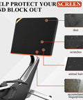 Hydrow Rower Screen Protector Cover with Ultra Soft Velvet Lining protecting Hydrow display from dust, scratches, and water.