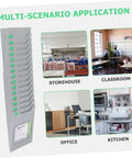 Super Convenient Wall Mounted Storage Rack Equipped With Plenty Of Card Holder Slots A Real Game Changer For Warehouse Material Sorting Office Filing And Classroom Organization displayed with various usage scenarios.