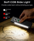 1300LM EDC Pocket Flashlight With 5 In 1 Spotlight UV Green Beam Floodlight And Red LED Rechargeable Magnetic Clip in use on map