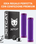 XL Ergonomic Lock On Bike Grips Purple For Adults And Big Hands with premium packaging, mountain bike MTB BMX handle grips.
