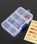 Beefed Up 40CrMo Pinion Gear Set 16T-22T in transparent case for Losi 1/12 RC and ARRMA with 50 Percent Strength Upgrade