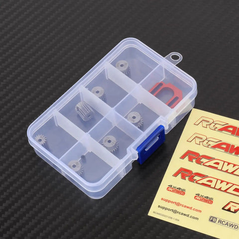 Beefed Up 40CrMo Pinion Gear Set 16T 17T 18T 19T 20T 21T 22T With 50 Percent Strength Upgrade in plastic storage box