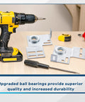 6 Piece Garage Door Track Bracket Set For 2 Inch Track Doors Includes 3 Eighths Inch Brackets Torsion Spring Support