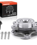 Front Or Rear Wheel Bearing And Hub Assembly For Audi A4 A4 Quattro A6 Quattro RS4 S4 S6 S8 2000-2009 Models Compatible With 43 Or 45 Mm Bearing Diameter For Front Or Rear Hub Replacement Bolt-On, Smooth Ride Long Lasting Durability with visible screws and packaging