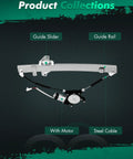 Front Driver Side Power Window Regulator With Motor For Chevrolet Spark 2013 2014 2015 Chevy Spark EV 2014 2016 with guide slider and motor.