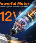 Close-up of 12V powerful motor in Hardcore 12V Cordless Rotary Tool Kit for efficient engraving and polishing.
