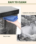 Premium Electric Food Dehydrator With Slick Dual Fan Heating On 12 Heavy Duty Stainless Steel Trays easy to clean features and dishwasher-safe design.