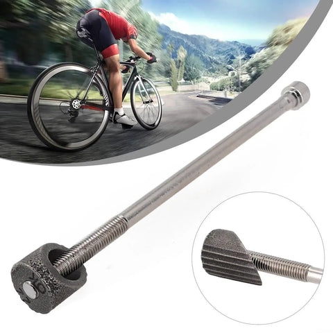 Beefed-Up Steel Stem Adapter Kit For 22.2mm Handlebars, 170mm Length, M8 Thread Wedge Nut Replacement, Chrome Finish, cyclist