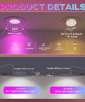 Product details of 4 Inch Gimbal Smart WiFi LED Recessed Lights Kit RGB CW Color Changing Works With Alexa And Google Home No Hub Required 2700K To 6500K IC Rated Pack Of 4