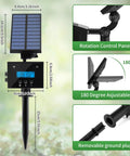 Solar Powered Automatic Garden Irrigation System With Drip Kit And Timer, adjustable solar panel and LCD display
