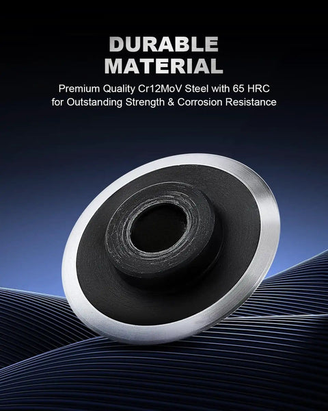 Pro-Grade Replacement Blade for Copper Wire Strippers, Cr12MoV Cutting Edge with 1.3 Inch Outer Diameter, Displayed Material
