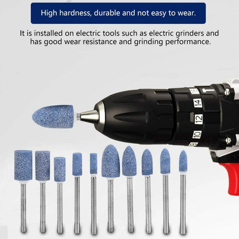 100 Piece Workhorse Polishing Stone Head Set For Grinder Burr Bits With 3mm Shank, various sizes on electric grinder