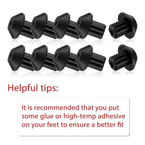 48 Pack Rubber Grate Feet Replacements For GE Gas Range Burner Grates Durable Rubber Foot Pads Easy Install